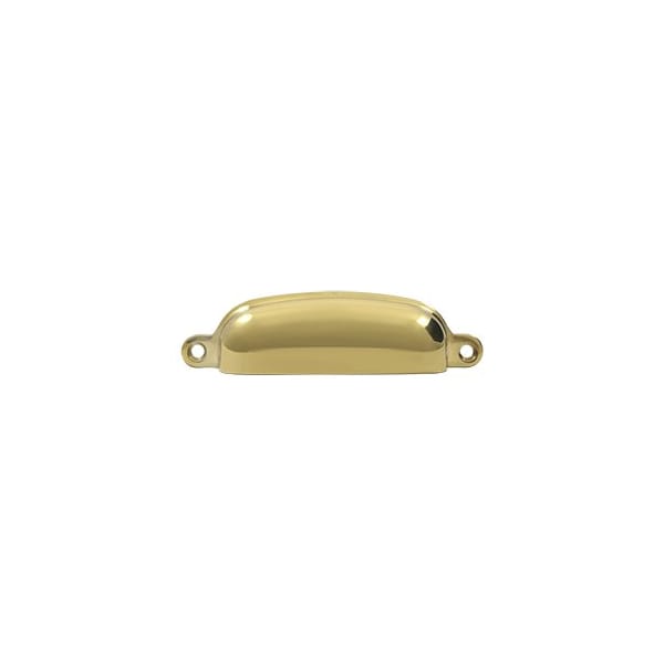 SHP29U3 Exposed Shell Pull Polished Brass, 10PK